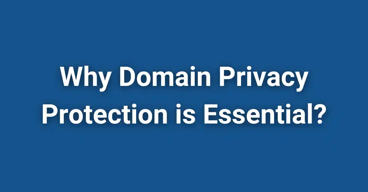 Why Domain Privacy Protection Is Essential In 2025 - Web Domainer